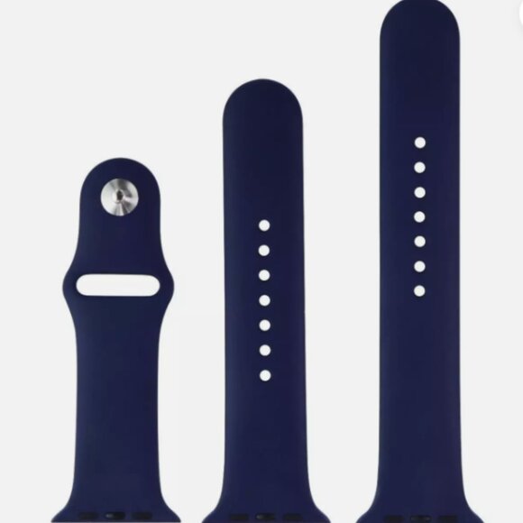 Pre-loved, Genuine Apple Brand Deep Navy Blue Sport Band Fit Watch Size 42 MM - Picture 1 of 7